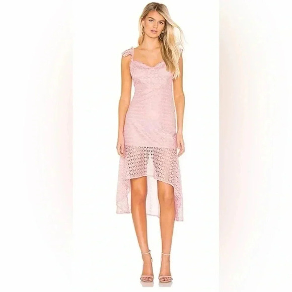 Line & Dot Revolve VALENTINA MIDI DRESS Mauve Dress Size  Large - Picture 1 of 13